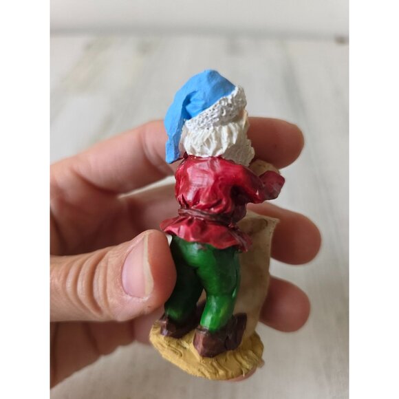 Vintage elf Santa list figurine statue village decor Xmas - Picture 5 of 8